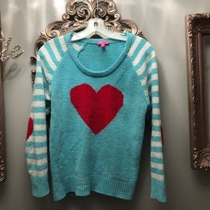Betsey Johnson heart sweater size small